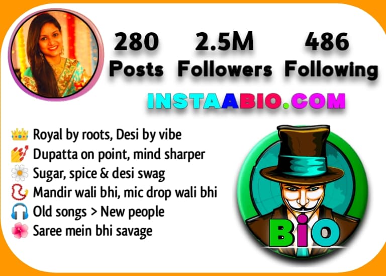 Desi Girl Bio For Instagram With Emoji