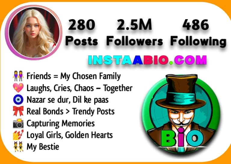 Friendship Bio For Instagram For Girl