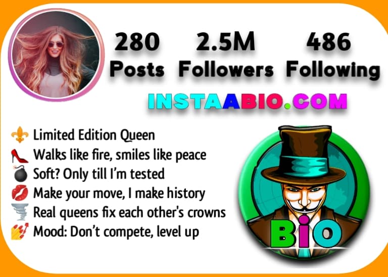 Instagram Bio For Queen Girl Stylish Font